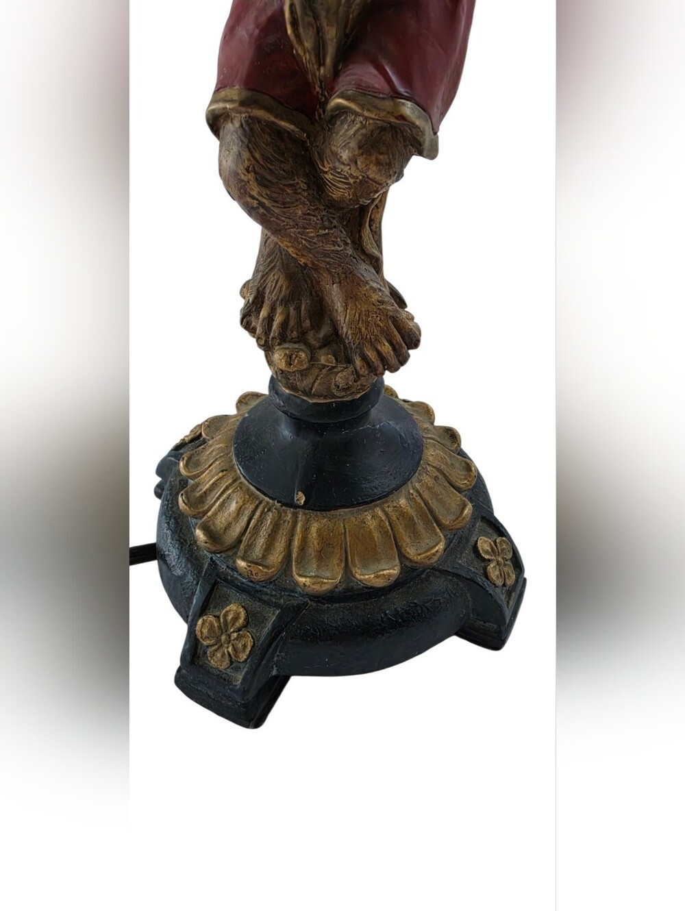 Vintage Monkey Table Lamp Hollywood Regency Palm Beach Maximalist Decor - Picture 8 of 10